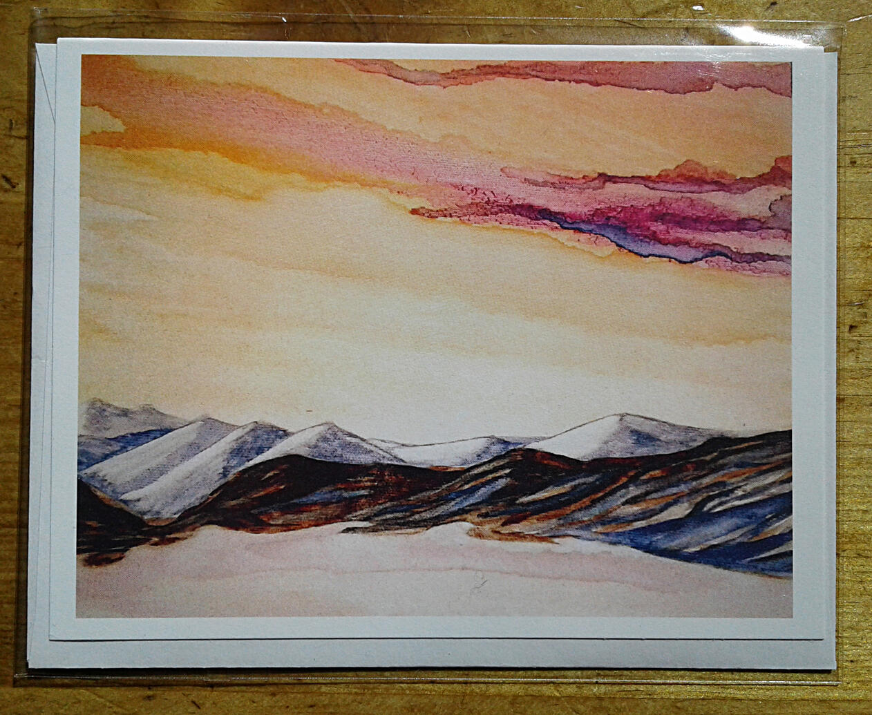 Pink glasses card - $5.00