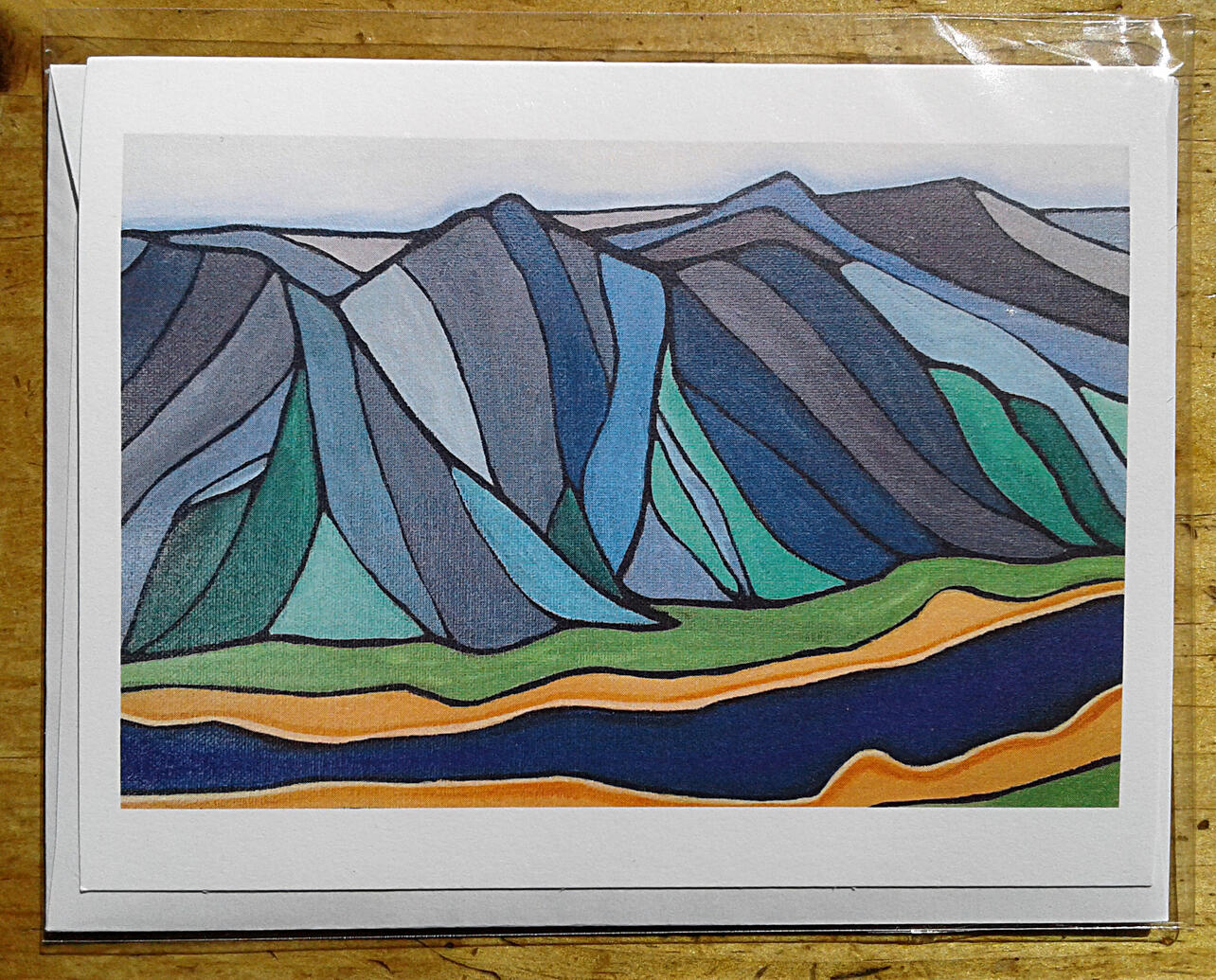 P.P. Mountain card - $5.00