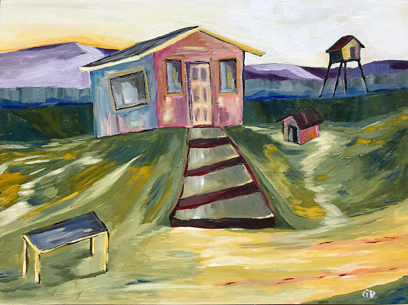 NEW - Lost moose camp - 9&quot; x 12&quot; - $400