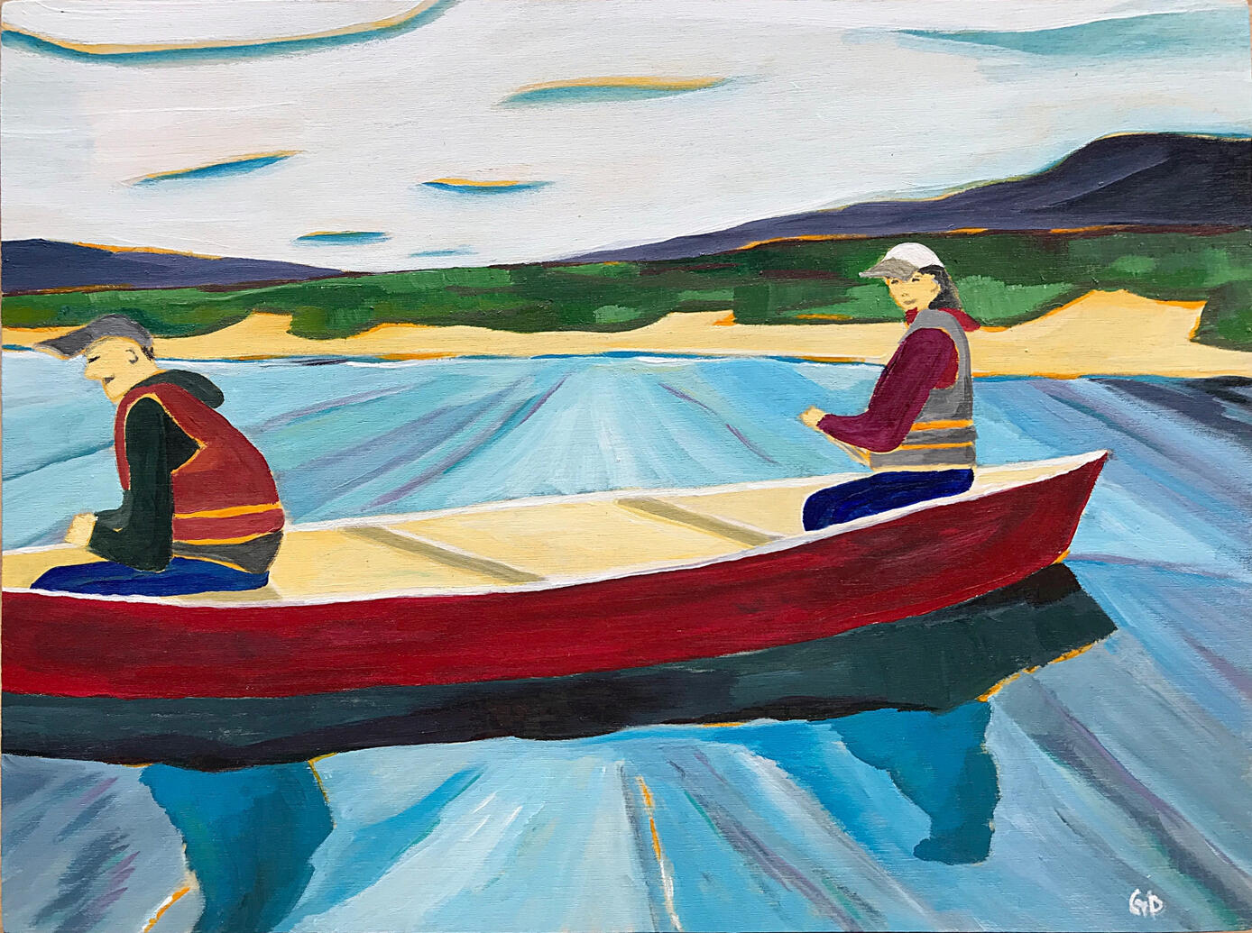 NEW - Afternoon on Lewes River - 9&quot; x 12&quot; - $400