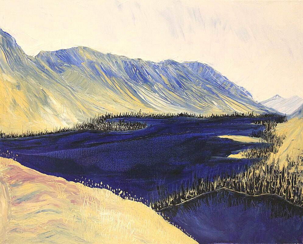 Annie Lake - 12" x 16" - $400