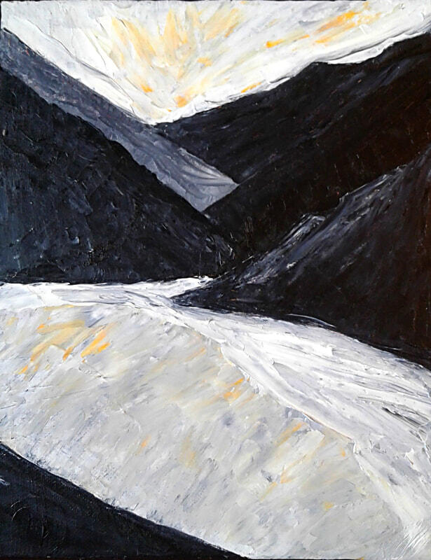 Sausage Lake #2 - 8" x 10" - $175